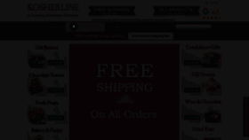 What Kosherline.com website looked like in 2020 (3 years ago)