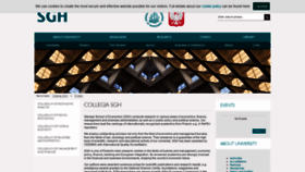 What Kolegia.sgh.waw.pl website looked like in 2020 (3 years ago)