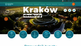 What Krakow.travel website looked like in 2020 (3 years ago)