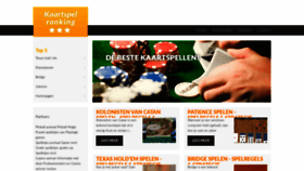What Kaartspelranking.nl website looked like in 2020 (3 years ago)