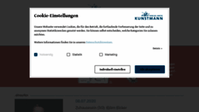 What Kunstmann.de website looked like in 2020 (3 years ago)