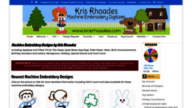 What Krisrhoades.com website looked like in 2020 (3 years ago)