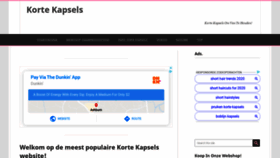 What Korte-kapsels.com website looked like in 2020 (3 years ago)