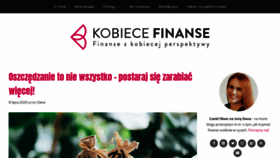 What Kobiecefinanse.pl website looked like in 2020 (3 years ago)