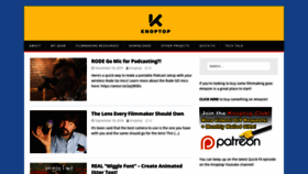 What Knoptop.com website looked like in 2020 (3 years ago)