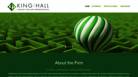 What Kinghall-law.com website looked like in 2020 (3 years ago)