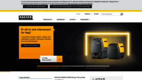 What Kaeser.no website looked like in 2020 (4 years ago)