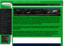 What Kendallcountyconcrete.com website looked like in 2020 (3 years ago)