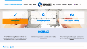 What Kooperace.cz website looked like in 2020 (3 years ago)