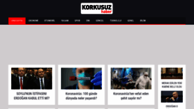 What Korkusuzhaber.net website looked like in 2020 (3 years ago)