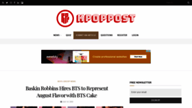 What Kpoppost.com website looked like in 2020 (3 years ago)