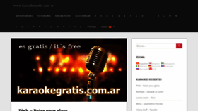 What Karaokegratis.com.ar website looked like in 2020 (3 years ago)