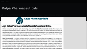 What Kalpa-pharmaceuticals.blogspot.com website looked like in 2020 (3 years ago)
