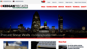 What Keeganprecast.com website looked like in 2020 (3 years ago)