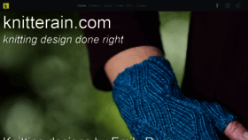 What Knitterain.com website looked like in 2020 (5 years ago)