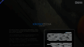 What Kronopedia-arts.com website looked like in 2020 (3 years ago)