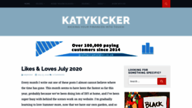 What Katykicker.com website looked like in 2020 (3 years ago)