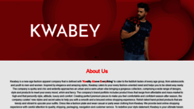What Kwabey.com website looked like in 2020 (3 years ago)