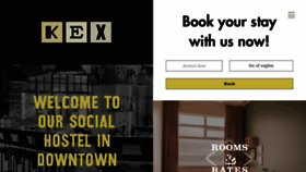 What Kexhostel.is website looked like in 2020 (3 years ago)