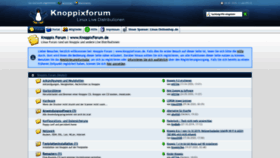 What Knoppixforum.de website looked like in 2020 (3 years ago)