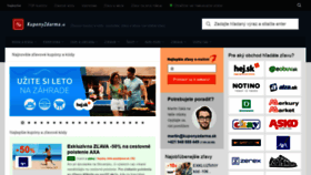 What Kuponyzdarma.sk website looked like in 2020 (3 years ago)