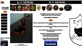 What K-9armor.com website looked like in 2020 (3 years ago)