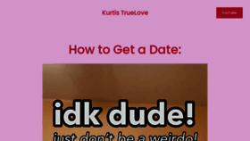 What Kurtistruelove.com website looked like in 2020 (3 years ago)