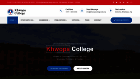 What Khwopacollege.edu.np website looked like in 2020 (3 years ago)