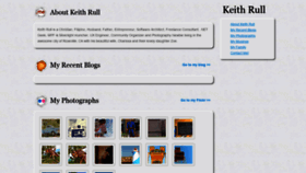 What Keithrull.com website looked like in 2020 (3 years ago)