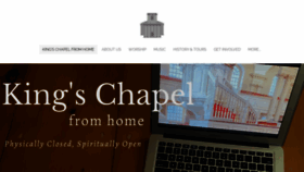 What Kings-chapel.org website looked like in 2020 (3 years ago)
