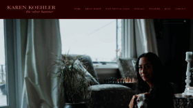 What Karenkoehler.com website looked like in 2020 (3 years ago)