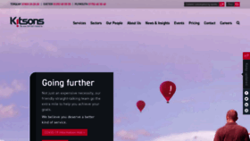 What Kitsons-solicitors.co.uk website looked like in 2020 (3 years ago)