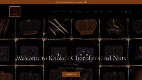 What Knokeschocolatesandnuts.com website looked like in 2020 (3 years ago)