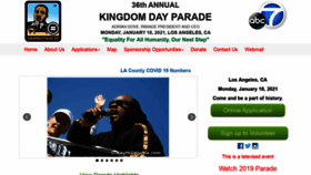 What Kingdomdayparade.org website looked like in 2020 (3 years ago)