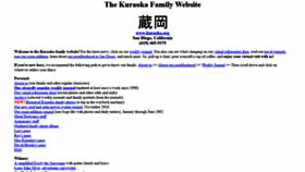 What Kuraoka.org website looked like in 2020 (3 years ago)