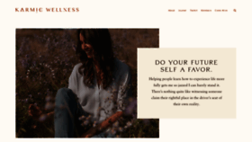 What Karmicwellness.com website looked like in 2020 (3 years ago)