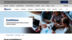 What Kreditstatus.dk website looked like in 2020 (3 years ago)