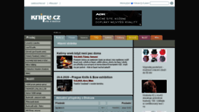 What Knife.cz website looked like in 2020 (4 years ago)