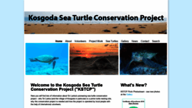 What Kosgodaseaturtle.org website looked like in 2020 (3 years ago)