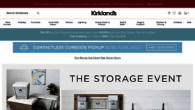 What Kirklands.com website looked like in 2020 (3 years ago)
