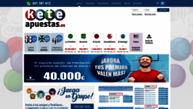 What Keteapuestas.es website looked like in 2020 (3 years ago)
