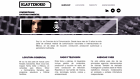 What Klautenorio.com website looked like in 2020 (3 years ago)