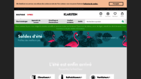 What Klarstein.fr website looked like in 2020 (3 years ago)