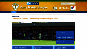 What Kerrydistrictleague.ie website looked like in 2020 (3 years ago)
