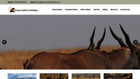 What Kenyasafarisholiday.com website looked like in 2020 (3 years ago)