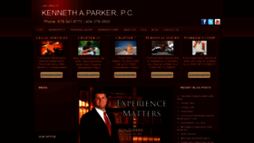 What Kenparker.com website looked like in 2020 (3 years ago)