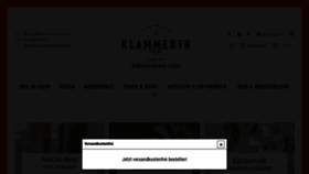 What Klammerth.at website looked like in 2020 (3 years ago)