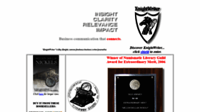 What Knightwriter.com website looked like in 2020 (3 years ago)