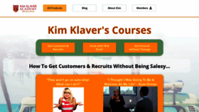 What Kimklaveracademy.com website looked like in 2020 (3 years ago)