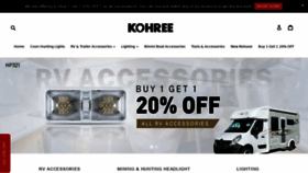 What Kohree.com website looked like in 2020 (3 years ago)